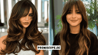 leichter pony lange haare